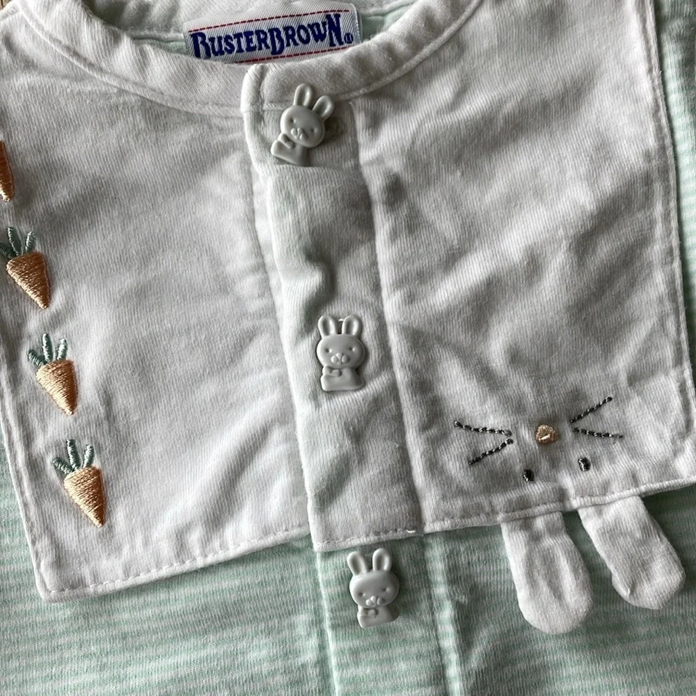 Vintage Buster Brown bunny romper 6/9m